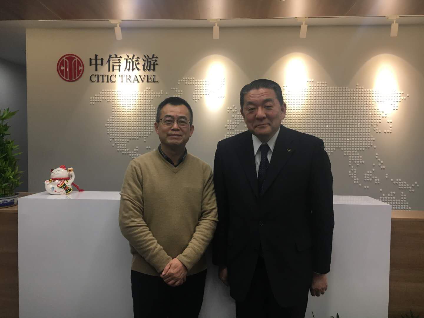 长崎县云仙市市长一行来访（18/1/26）